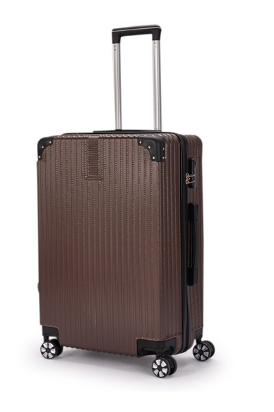 طقم شنط سفر ABS ليمرا، 4 مقاسات، 4 عجلات، زاويه 360 درجة، OT-3082 - بني product image 2