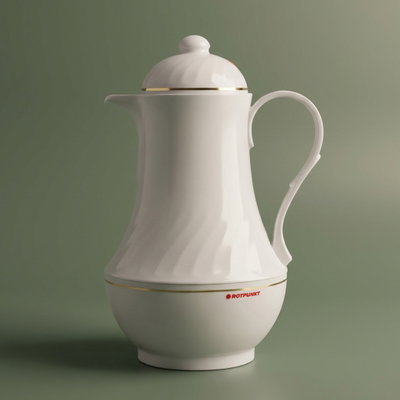 ترمس روتبونت، 1 لتر، حافظة داخلية زجاج - ابيض product image 1