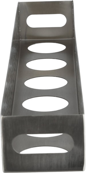 ستاند فناجين قهوة ستانلس ستيل السيف غاليري، 6 خانات، مستطيل، منقوش، 49x8.5x6 سم - فضي مطفي product image 2