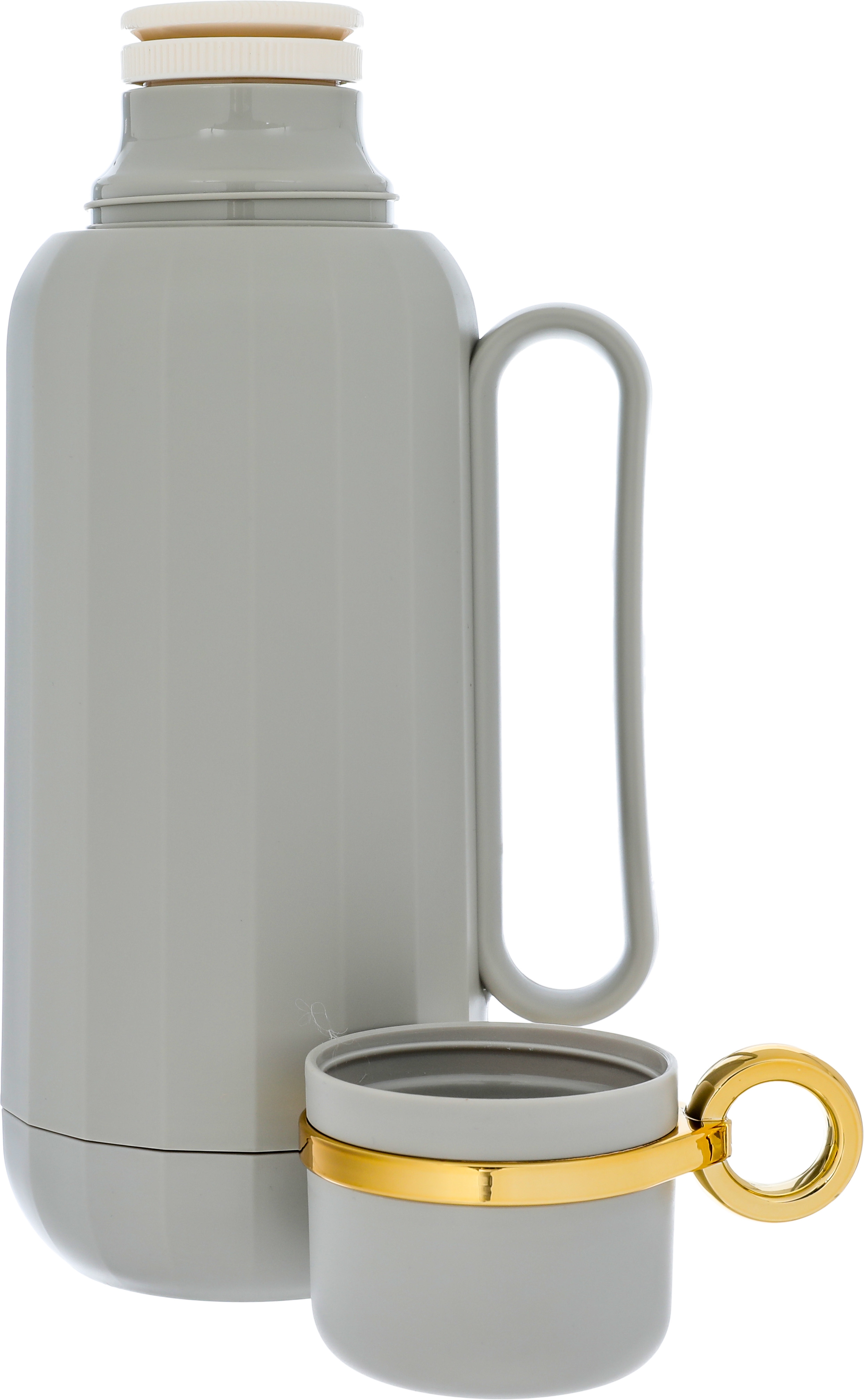Timeless Rahal Thermos, 1 liter, thermal glass inner container, plastic outer shell - stone gray product image 2