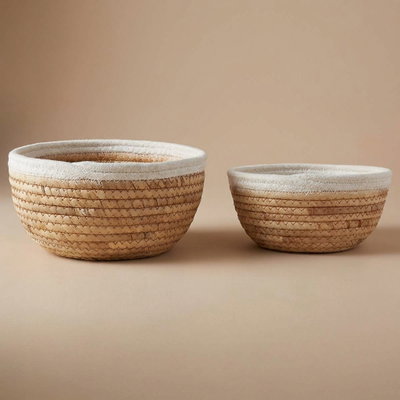 ظقم سلة خوص السيف غاليري، قطعتين - بيج product image 1