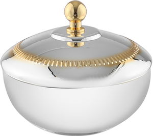 تمرية استيل السيف غاليري،11.2x11.2x7 سم - فضي ذهبي product image