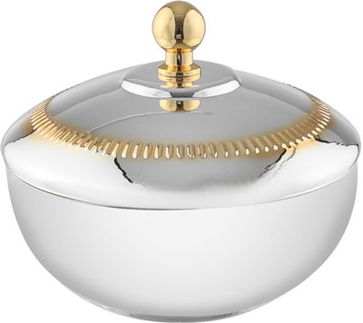 تمرية استيل السيف غاليري،11.2x11.2x7 سم - فضي ذهبي product image 1