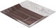 صينية تقديم بلاستيك السيف غاليري، 30×30×2 سم، مربع- أبيض بني product image 1