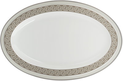 طقم تقديم سفرة بورسلان السيف غاليري، 166 قطعة، نقش فضي - أبيض بني product image 24