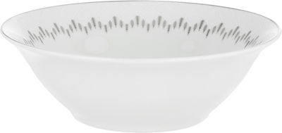 طقم سفرة بورسلان السيف غاليري، 24 قطعة، نقش هرم - ابيض رمادي product image 2