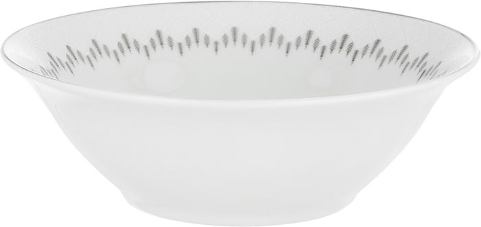 طقم سفرة بورسلان السيف غاليري، 24 قطعة، نقش هرم - ابيض رمادي product image 2