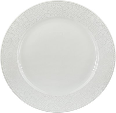 طقم سفرة بورسلان السيف غاليري، 44 قطعة، حواف مزخرفة - ابيض product image 12