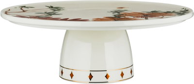 ستاند تقديم بورسلان السيف غاليري، 27x27x9.5 سم، قاعدة، دائري - ابيض ملون product image 2