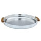 Al Saif Gallery Steel Serving Tray, 35X35X4 cm - Silver product image 1