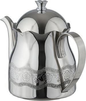 إبريق شاي استيل السيف غاليري، 0.6 لتر، منقوش - فضي product image 2