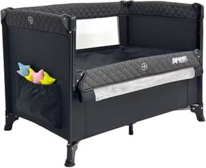 سرير اطفال فان مومنت، 100×70 سم، قابل الطي - اسود product image