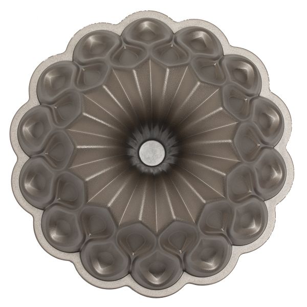 Rocky Aluminum Cake Mold, 25.8x25.8x10 cm, Rose - Dark Gold product image 3