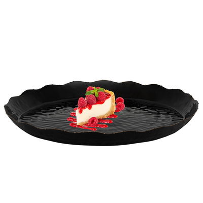 صحن تقديم استيل السيف غاليري، 41x41x3.5 سم، دائري - أسود product image 1