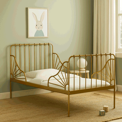 سرير حديد، 35×80×170 سم - ذهبيي product image 1