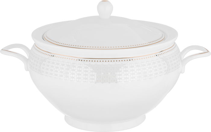 Alsaif Gallery Porcelain Dinner Set, 166 Pieces, Gold-White Rim product image 3