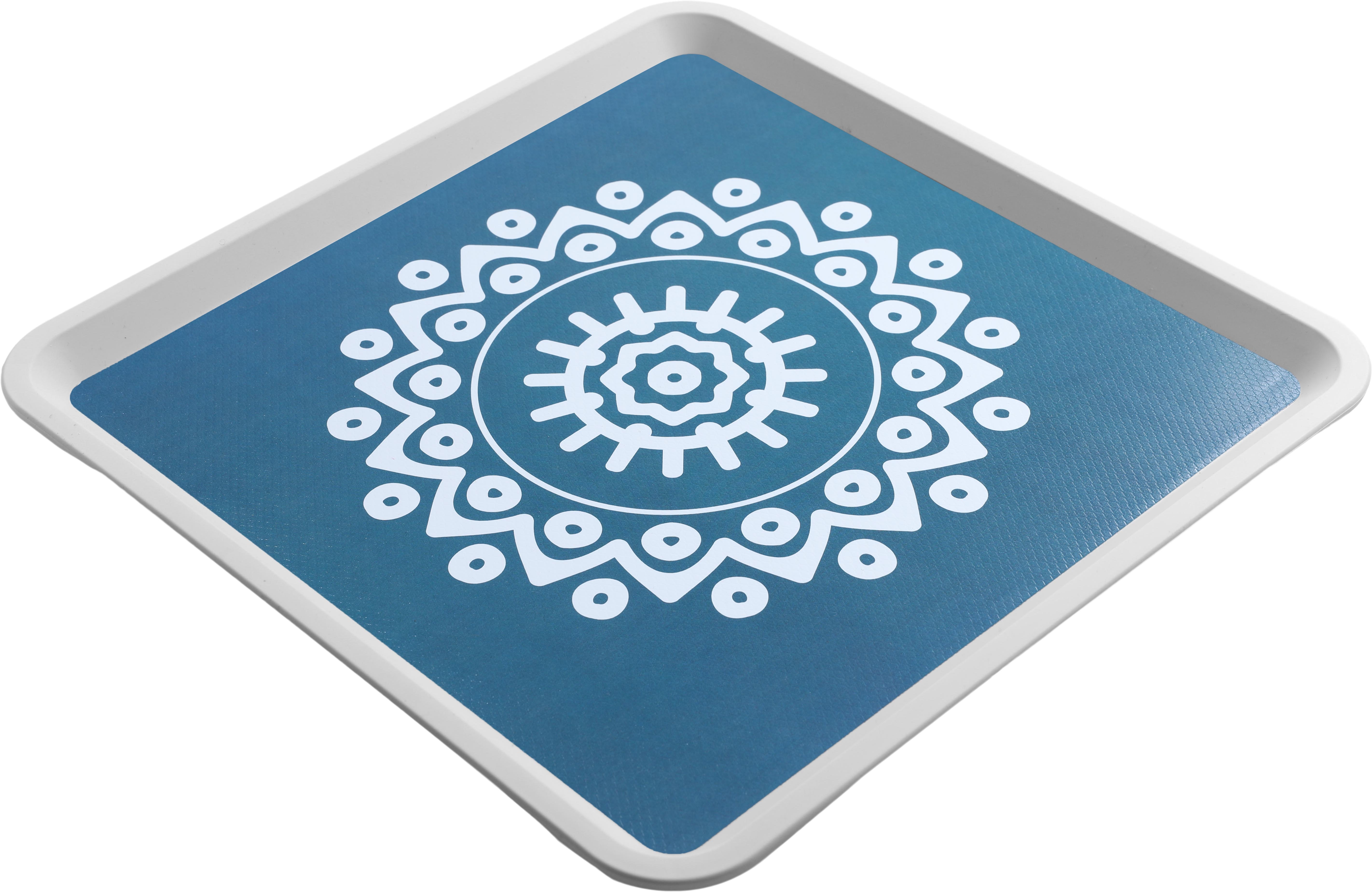 Al Saif Gallery Plastic Serving Tray, 32 cm, Square - Blue product image