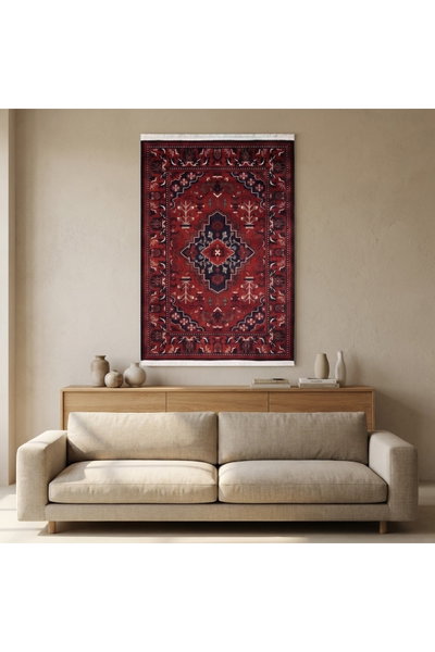 سجادة مجلس بوليستر سجادتي، 90×200 سم - احمر product image 5