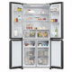 ثلاجة نوفروست هاير، 433 لتر، 15.3 قدم، فريزر علوي، HRF-525SS - فضي product image 3