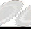 Alsaif Gallery Porcelain Dinner Set, 166 Pieces, Gold-White Rim product image 21