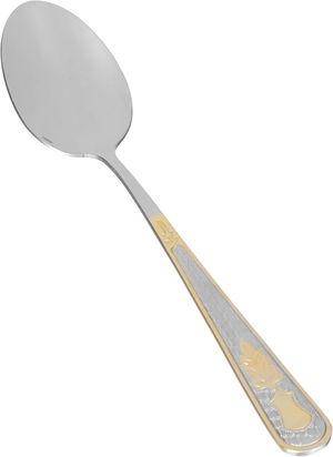 طقم ملاعق استيل مع حقيبة السيف غاليري، 24 قطعة، نقش ذهبي - فضي product image 4