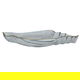 صحن تقديم زجاج السيف غاليري، شكل صدفة - رمادي product image 2