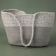 Al Saif Gallery Canvas Thermos Bag, 43 x 25 cm - Gray White product image 1