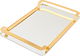 Tofariyah Steel Al Saif Gallery, 33.5 x 23.5 x 3.3 cm, medium, rectangular, gold edges with silver handle product image 2