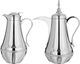 Al Saif Gallery Nouf thermos set, 0.7 / 1 liter, 2 pieces, thermal glass inner container, stainless steel outer shell - silver product image 1