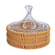 صحن خوص السيف غاليري، دائري، غطاء - بني فاتح product image 1