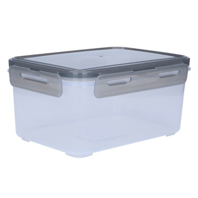 حافظة طعام بلاستيك بغطاء السيف غاليري، 2 لتر، 21×15×10 سم، مستطيل - رمادي product image 3