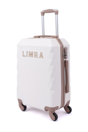 طقم شنط سفر ABS ليمرا، 5 مقاسات، 4 عجلات، زاويه 360 درجة، LMA-1151 - بيج ذهبي product image 2