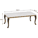 طقم طاولات سيراميك و معدن، 5 قطع - اسود ذهبي ابيض product image 3