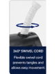 كاوية بخار كيون، 1600 واط، 380 مل، KGC/1003 - ابيض اسود product image 5