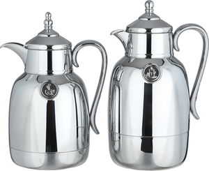 طقم ترامس لالوزا، قطعتين، 0.7 / 1 لتر، خامة داخلية زجاج، يد فضي، غطاء ضغاط - فضي product image