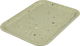 Al Saif Gallery Melamine Serving Tray, 1.5 x 25.4 x 33.7 cm, Rectangular - Light Green product image 2