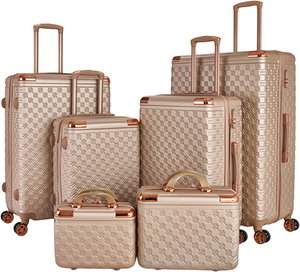 Limra ABS Luggage Set, 6 Sizes, 4 Wheels, 360 Degree Rotating, LMA-1600 - Gold product image