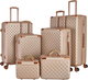 Limra ABS Luggage Set, 6 Sizes, 4 Wheels, 360 Degree Rotating, LMA-1600 - Gold product image 1