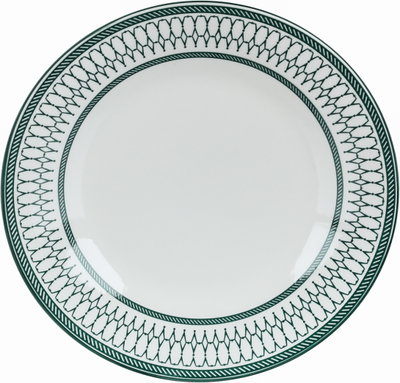 طقم تقديم سفرة بورسلان السيف غاليري، 16 قطعة، نقوش هندسية - أبيض اخضر product image 5