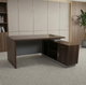 MDF wood Modern desk, 80×160×75 cm - dark brown product image 2
