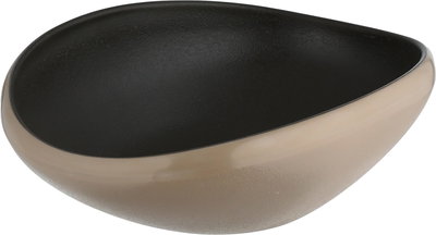 صحن تقديم ميلامين السيف غاليري، 20x16x6 سم، دائري عميق - بيج رمادي product image 3