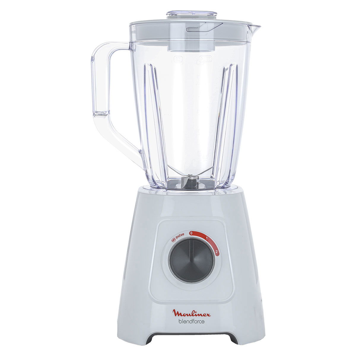 Moulinex Blend Force Electric Blender, 600 Watt, 1.5 Liter, 2 Speeds, LM422127 - White product image