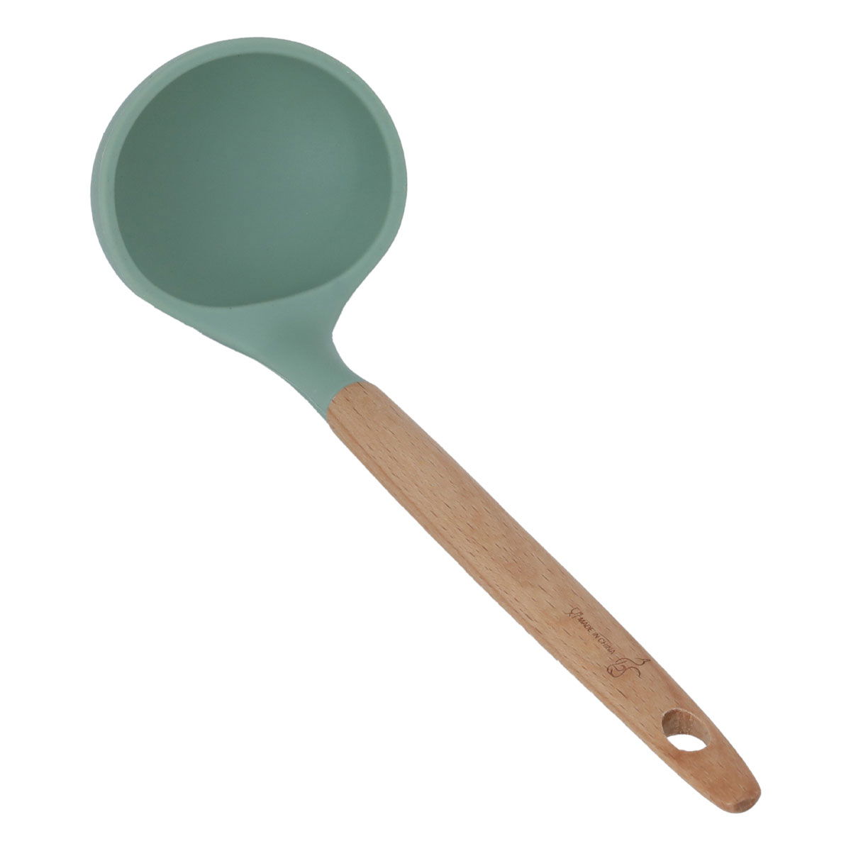 مغرفة سيليكون السيف غاليري، يد خشبي - اخضر product image 2