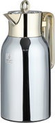 Al Saif Gallery Al Durra Thermos Set, 1/1 Liter, 2 Pieces, Glass Inner Container, Push Button, Gold-Silver Handle product image 8