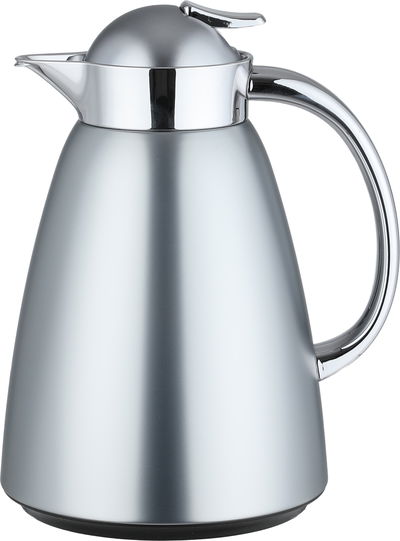 طقم ترامس سيف بلص، 0.7 / 1 لتر، خامة داخلية زجاج، غطاء ضغاط - فضي مطفي ولامع product image 2