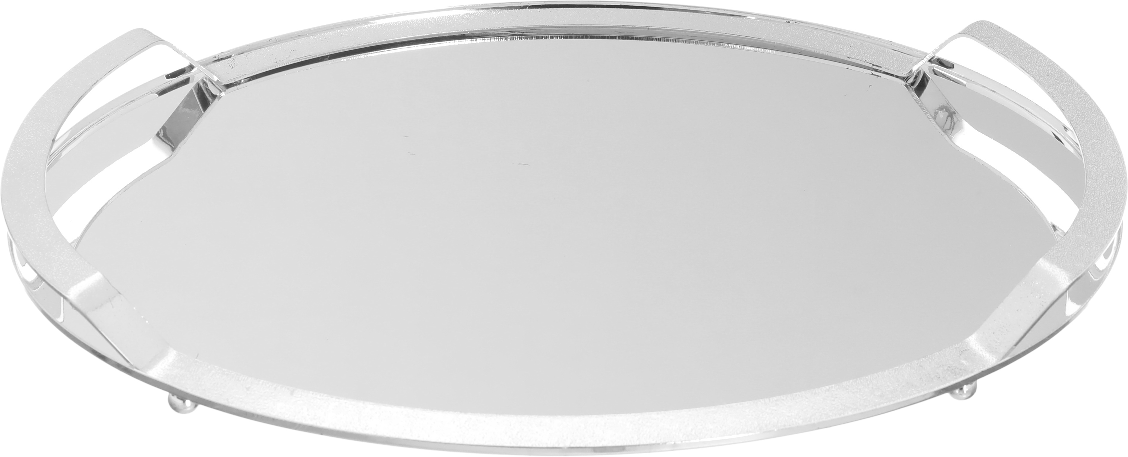 طوفرية استيل السيف غاليري، 43×30×3.5 سم، وسط، بيضاوي - فضي product image