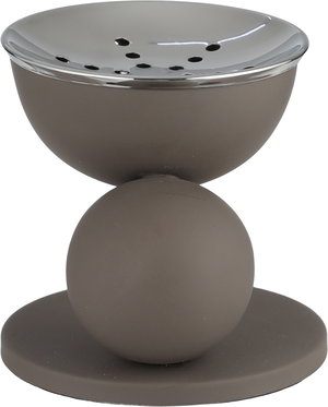 مبخرة ستانلس استيل السيف غاليري، 12.5x10.5x10 سم، دائرية، قاعدة - كابتشينو product image 2