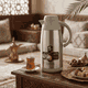 Shaha Stainless Steel Thermos, 1.1 Liter, Push-Button - Cream Silver product image 2