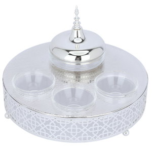 طقم ضيافة ديلوكس استيل السيف غاليري، 5 قطع - فضي product image