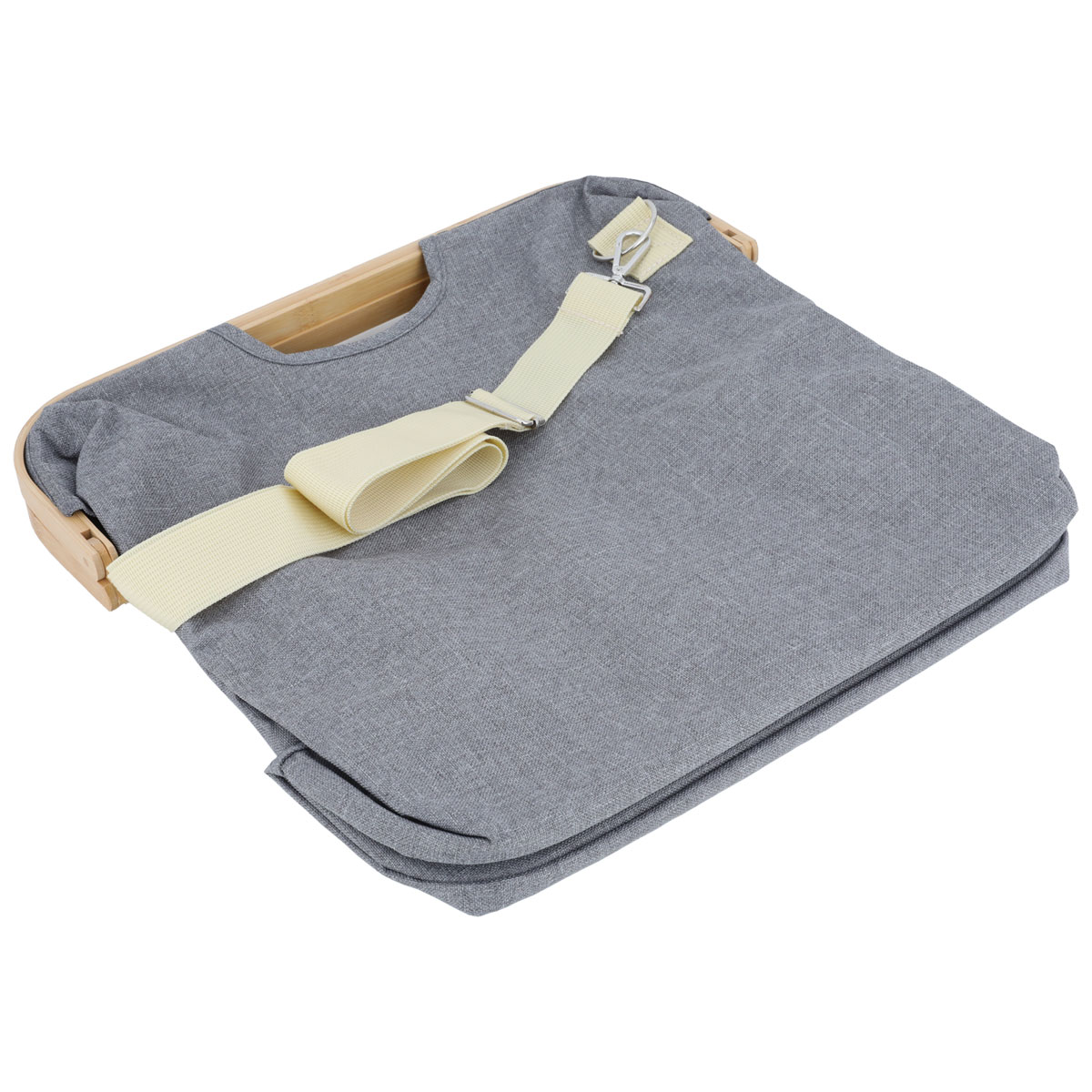 Al Saif Gallery Fabric Laundry Basket, 40.5 x 25 x 42 cm - Gray product image 3
